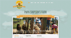 Desktop Screenshot of papasimpsonsfarm.com